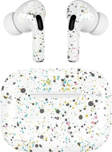 غلاف صوتي من Skinit متوافق مع Apple AirPods Pro (الجيل الثاني، 2022) بتصميم بقع بيضاء مصمم في الأصل in Kuwait