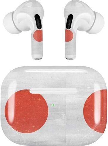 Skinit Decal Audio Skin Compatible with Apple AirPods Pro (2rd Gen, 2022) Originally Designed Japan Soccer Flag Design in Saudi Arabia
