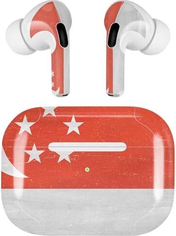 Skinit Decal Audio Skin Compatible with Apple AirPods Pro (2rd Gen, 2022) Originally Designed Japan Soccer Flag Design in Saudi Arabia