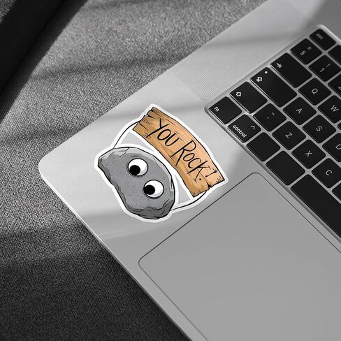 (3pcs) You Rock Sticker, Funny You Rock Sticker, You Rock Meme Motivation Sticker, Sticker Die-Cut Waterproof Vinyl Sticker for Laptop Water Bottle Phone Window Helmet in Kuwait