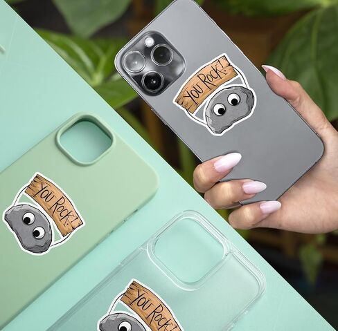 (3pcs) You Rock Sticker, Funny You Rock Sticker, You Rock Meme Motivation Sticker, Sticker Die-Cut Waterproof Vinyl Sticker for Laptop Water Bottle Phone Window Helmet in Kuwait