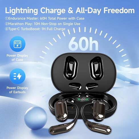 Real-Time AI Language Translator Earbuds, 3-in-1 Wireless Earbuds with 144 Languages & Accents, 60Hr Battery & Charging Case, APP-Enabled Translator Device for Travel, Business, iOS & Android (Grey) in Saudi Arabia