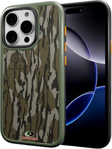 CellHelmet Fortitude Case لـ iPhone 16 Pro | Magsafe متوافق | حماية مزدوجة | إسقاط اختبار معتمد | صدمة متين iPhone 16 Pro Mossy Oak Case | كامو الأراضي السفلية in Kuwait
