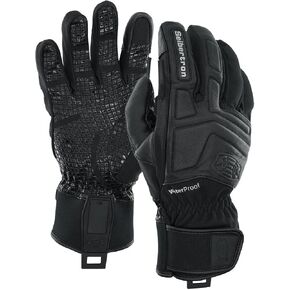 Seibertron SPW-2 Carbon Fiber Hard Knuckle Waterproof Touchscreen Leather Motorcycle Gloves