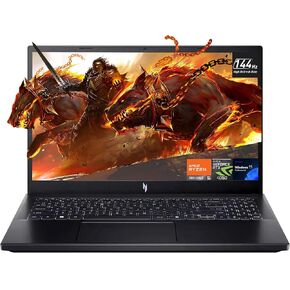 acer Nitro V Gaming Laptop, 15.6" FHD IPS 144Hz Display, AMD 6 Cores Ryzen 5 7535HS, GeForce RTX 4050, 32GB DDR5 1TB SSD, Backlit Keyboard, Windows 11 PRO, Black + BWE Accessories