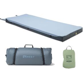 HEST Foamy Wide and Cooling Fitted Sheet Bundle - Portable Camping Mattress - Enhanced Memory Foam - 78" L x 30" W