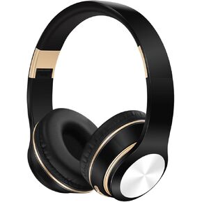 GREAT SAGE Wireless Over Ear Bluetooth Headphones, 20H Playtime, Hi-FI Audio, Deep Bass, with FM and MP3 Player for Travel, Home Office,Game,Chatting Black Color (Teal Green)