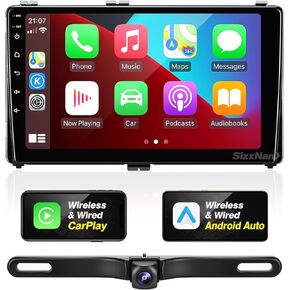 ترقية Radio Android لـ Toyota Corolla 2017 2018 2019 متوافق مع الشاشة التي تعمل باللمس مع Carplay Android Auto و Car Stereo Bluetooth Navigation GPS WiFi FM/AM كاميرا احتياطية 8 CROE HEAD