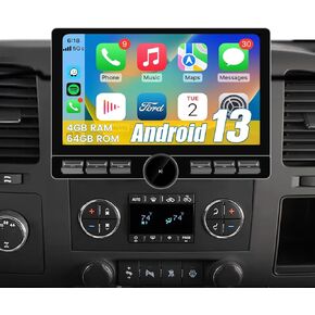 10.6 Inch Car Radio Stereo Qualcomm 8-Core [4+64GB] for Chevy Silverado Tahoe Equinox GMC Sierra Yukon 2007-2013 with CarPlay Android Auto