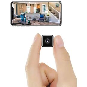 Mini Wireless Indoor Camera WiFi Home Security Small Outdoor Pet Cameras, Pet HD Tiny Nanny Cam, Wide Angle,Night Vision, House Door Cameras, No Need WiFi Camera,for Home Security(Purple)