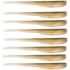 Z-man FSHADZ4-54PK8 Finesse Shadz Lures, 4" Length, Shiner, Package of 8
