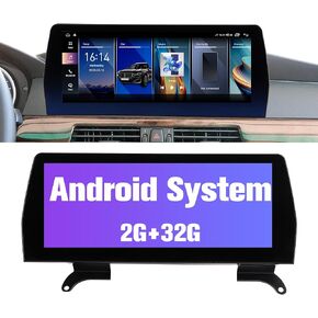 Car GPS Navigator Android 12 Auto Stereo for BMW X5 E70 X6 E71 with iDrive System Retained 10.25 inch IPS Touch Screen CarPlay (CIC System, Octa Core 2GB RAM 32GB ROM)