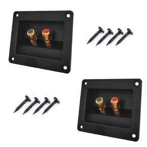 2Pcs 2-Way Speaker Box Terminal Cup 90x80mm Binding Post Screw Connectors Plugs Subwoofer Box Speaker Terminal for DIY Home Car Stereo Speaker & Subwoofer