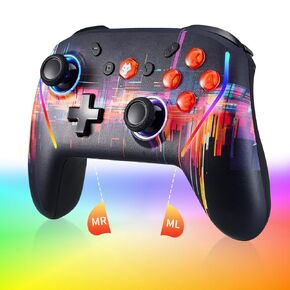 NBCP Wireless Switch Controller for Nintendo Switch/Lite/OLED Controller, Switch Controller with Mouse Touch on Back Buttons, Extra Switch Pro Controller with Wake, Programmable, Turbo Function