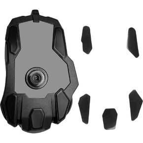 kwmobile Mouse Feet Replacement Compatible with ROCCAT Kone AIMO Computer Mouse Skates Sticker - Black