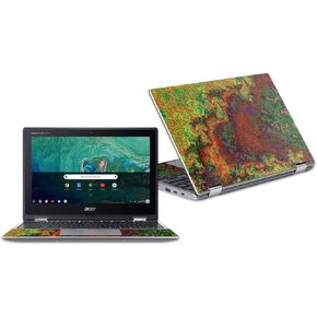 MightySkins Skin Compatible with Acer Chromebook Spin 11" CP311 - Mosaic Gold | Protective, Durable, and Unique Vinyl Decal wrap Cover | Easy to Apply, Remove, and Change Styles | Made in The USA