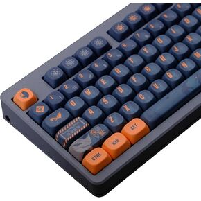 MOA Profile PBT Keycaps 75 Percent, 150 Keys Custom Dye Sublimation Keycaps Set Compatiable for Cherry MX Switch Mechanical Keyboard