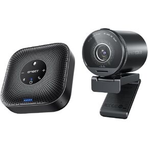 EMEET S800 4K Webcam for Streaming and M0 Plus Bluetooth Speakerphone