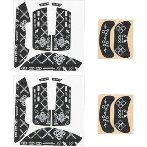 2 Sets Anti-Slip Mouse Grip Tape Stickers Compatible with Razer Compatible with Viper V3 Pro for Long Term Gaming Office Use, Printing Pattern