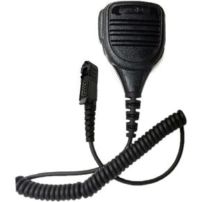 Lapel Shoulder Mic Heavy Speake Mic Compatible with Motorola Radio XPR3000 XPR3000e XPR3300 XPR3300e XPR3500 XPR3500e XIR P6620 XIR P6600 E8600 DP2400 DP2600 MTP3250 MTP3100 MTP3200 Two Way Radio