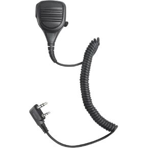 Two Way Radio Shoulder Mic Remote Speaker Microphone with 3.5mm Audio Jack for Baofeng for Kenwood for Retevis Walkie Talkie (Black), RE035