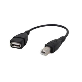 USB 2.0 Cable, A Female to USB B Male for Printer, USB A/F-USB B/M Adapter