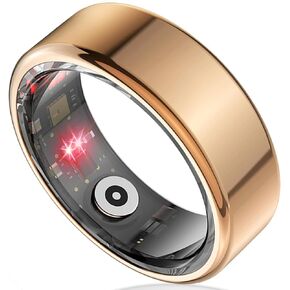 Smart Ring Health Tracker للنساء الرجال ، تعقب النوم مع معدل ضربات القلب وأكسجين الدم ، حلقة اللياقة لمراقبة النشاط ، بطارية 15 يومًا ، لا اشتراك ، سبيكة التيتانيوم (Silver ، #8)