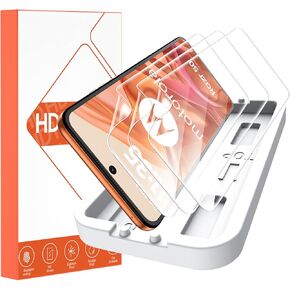 for 3 Pack Motorola Razr 2024 /Razr Plus 2024/Razr 2023/Razr Plus 2023 Screen Protector Inner Soft TPU+1 Tray Positioning,Touch Sensitive, Full Coverage, Case Friendly,Easy Install with Alignment Tool