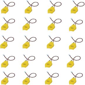 SKOANBE 20 Pack CMOS Battery Connector 51021-0200-B CR2032 3V Lithium Battery with 2 Pin 2 Wire Cable and MOLEX Connector Computer Replacement Battery for Alienware Thinkpad T40 M11 Dell E6520
