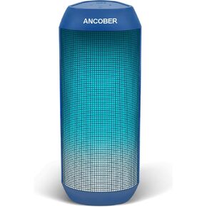 Portable Bluetooth Speaker, Wireless Speakers 15W HiFi Loud Sound with LED Lights, IPX4 Waterproof, BT 5.3, Dual Pairing,Small Speaker Electronics for Camping Party Holiday Her