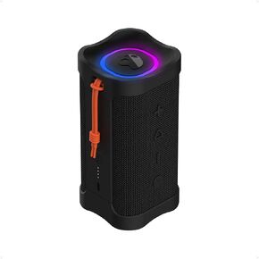 Skullcandy Terrain 2 Wireless Bluetooth Speaker, IPX7 Water Resistant, 14H Battery, Multi-Link, LED Light Show, Lightweight & Portable (Bone)