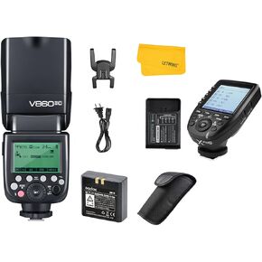 Godox V860II-C Camera Flash Speedlite,2.4G 1/8000s HSS Speedlight with Godox XPro-C TTL Wireless Flash Trigger for Canon Camera