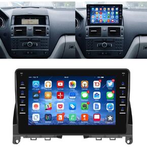 8" Double Din Car Stereo for Mercedes Benz C Class W204 S204 2006-2011 Android 13.0 GPS 16GB Radio With Bluetooth