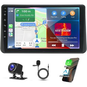 9" Android 13 Car Stereo for Mazda 2 Demio 2014-2023, for Toyota Scion iA 2016 Double Din Car Audio Receiver w/Wireless Carplay Android Auto GPS Navigation Bluetooth WiFi SWC BT Backup Camera, 2+32G