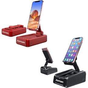 JTEMAN Portable Wireless Bluetooth Speakers with Phone Stand,Desktop Kitchen Gadgets Phone Stand,Compatible for iPhone/Samsung/Mini iPad