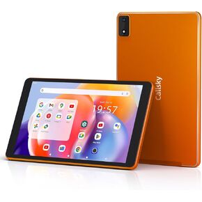 Andriod 14 Tablet 8 inch Tablet, 2024 Latest Octa-Core Processor, with 64GB ROM, 8(3+5) GB RAM, 6FT Charging Cable, 5V/2A Charging Adapter, 4000mAh Battery, Updated Typc-C Port, Dual-Speakers, Orange