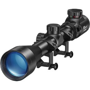 EZshoot 3-9x40 Rifle Scope Red Green Illuminated Rifle Scope with Scope Mounts