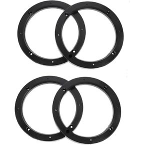 PartyKindom 6.5 Inch Speaker Spacer: 4pcs Universal Fit Car Speaker Spacer Rings ABS Car Stereo Speaker Spacer Adaptors Auto Vehicles Speaker Mounting Spacer for Cars, Boats, Trucks, RV