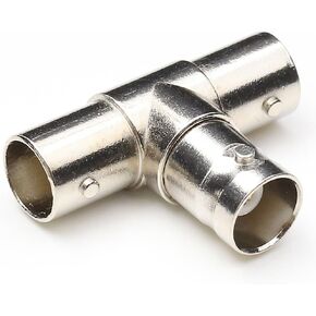 BNC Splitter - BNC Tee Coax Adapter RF Coaxial Adapter - 2 Way Female Splitter