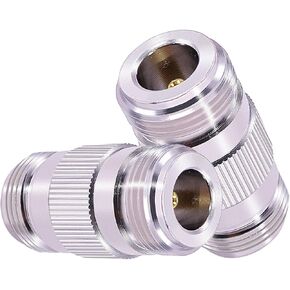 2PCS N Female to N Female Coax Adapter N Barrel Connector Double Jack Connector for RF Coaxial Cable Connectors(NOT for TV)
