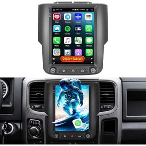 [2+64GB] Inefala for Dodge RAM 1500 2500 3500 2013-2018(Manual A/C) Android Car Radio Stereo with Wireless CarPlay Android Auto, 9.7" Touchscreen with GPS WiFi Bluetooth FM/RDS SWC Backup Camera MIC