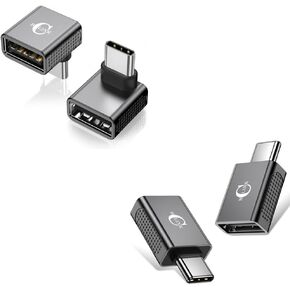 10 جيجابت في الثانية USB C إلى محول USB (حزمة 2) ، USB 3.2 Gen 2 Fit جنبًا إلى جنب