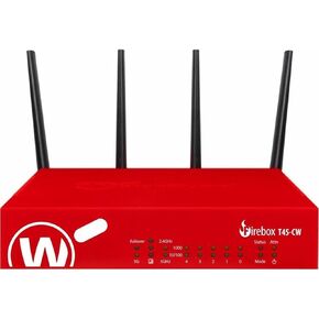 WatchGuard Firebox T45-CW Network Security Appliance with 1 Year Total Security Suite License - Advanced Firewall, VPN, Intrusion Prevention (WGT49641-US)