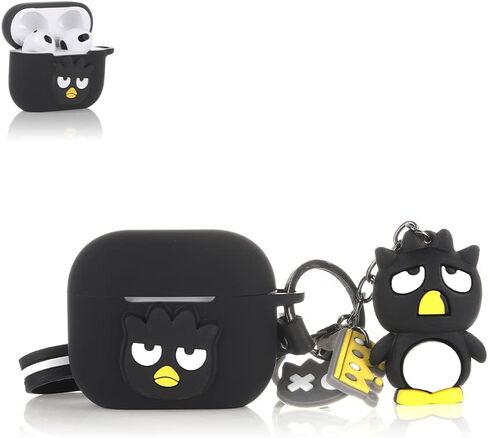 Case for AirPods 3rd Generation Earbuds with Doll Lanyard Carabiner, Silicone Cute Cover Protective Shockproof with Multiple Cartoon Styles of Design for AirPods 3 in Kuwait