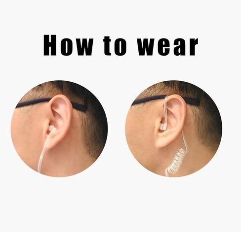 Degpum Secret Spy Earpiece Headphones, Spy Earpiece, Secret Service Earpiece, FBI CIA Secret Service Security Guard Ear Piece Costume Accessory for Kids, Intercom Headset Air Duct Accessories in Saudi Arabia