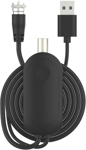 TV Antenna - Strong Magnetic Base Digital TV Antenna Indoor for Easy Installation, Long Range Reception TV Antenna for Local Channels, Easy Installation - 16.4 FT Coax HDTV Cable in Saudi Arabia