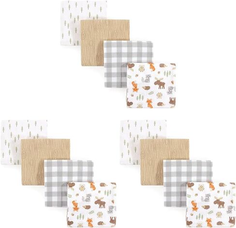 Hudson Baby Unisex Baby Cotton Flannel Receiving Blankets, Pink Bows, One Size in Saudi Arabia