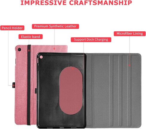 Case for Google Pixel Tablet (11-inch, 2023), Multi-Angle Viewing Protective Stand Cover with Pencil Holder & Pocket and Protective Tape, Compatible with Charging Speaker Dock, Gray in Saudi Arabia