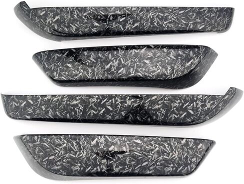 Carbon Fiber Pattern ABS Inner Door Armrest Panel Stripes Cover Trim Compatible with Kia Stinger 2020-2024 Accessories in Saudi Arabia