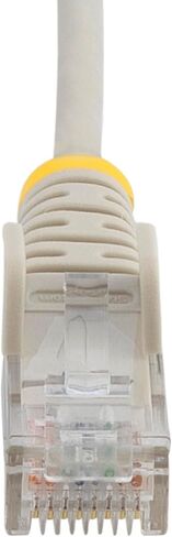 StarTech.com 25ft Gray Slim CAT6 Ethernet Cable, Snagless RJ45, LSZH, 28AWG Pure Bare Copper, Slim Network Patch Cable/Cord in Kuwait